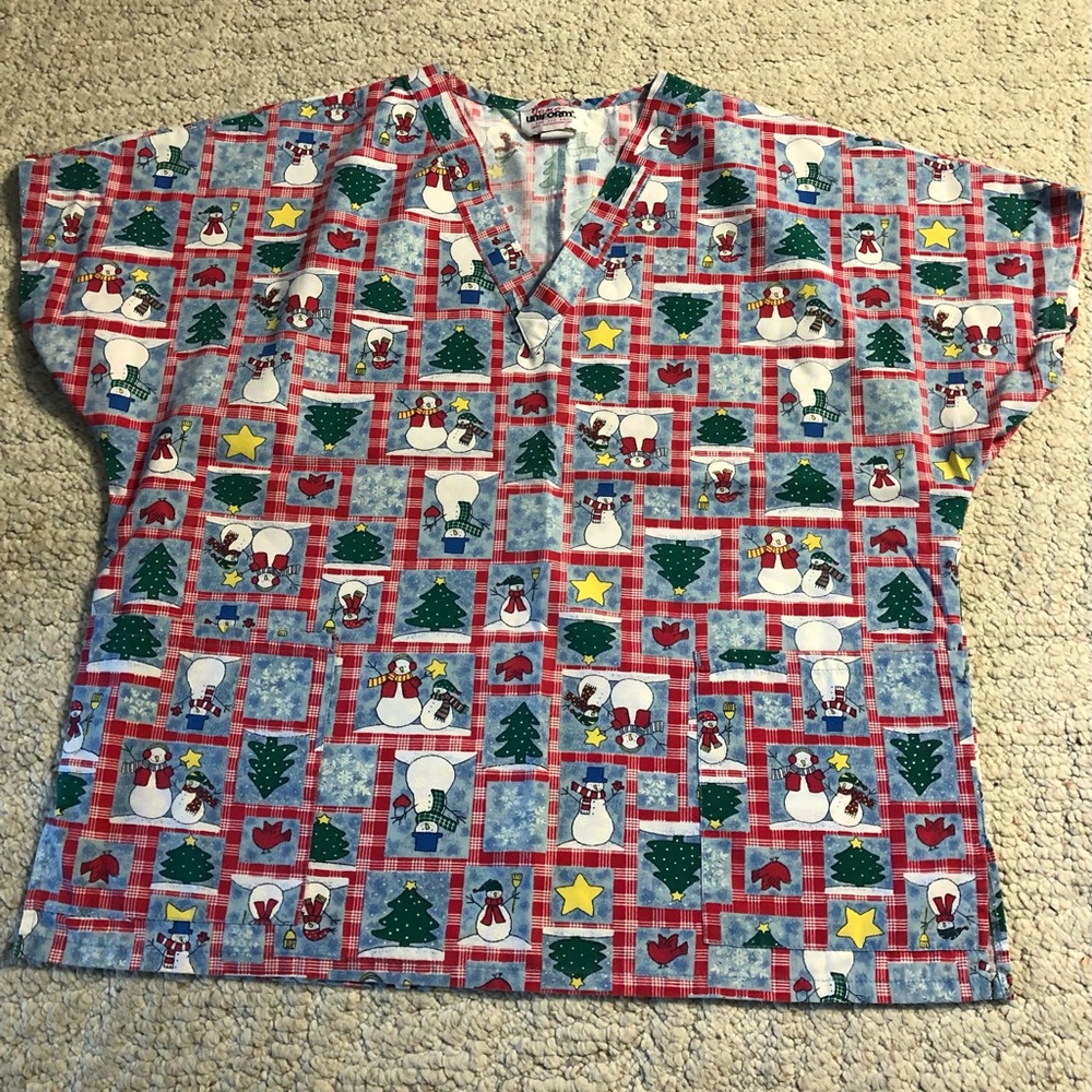 Scrub top.